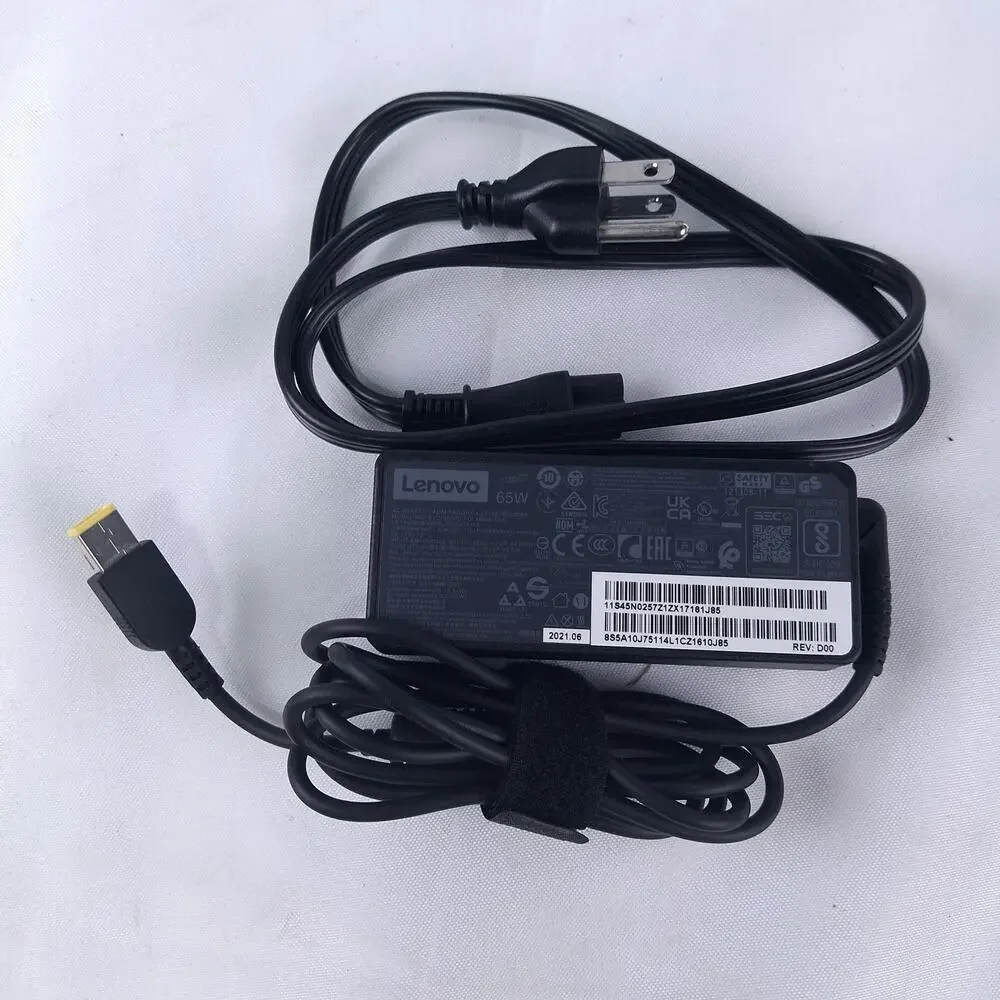 Lenovo 65W AC Adapter Charger Slim Tip ADLX65NLC3A 45N0257 Laptop